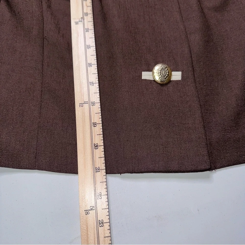 VTG Leslie Fay Skirt Suit Sz 6P 3 Pc Set Scarf 80s A Line Office Teacher Preppy‎